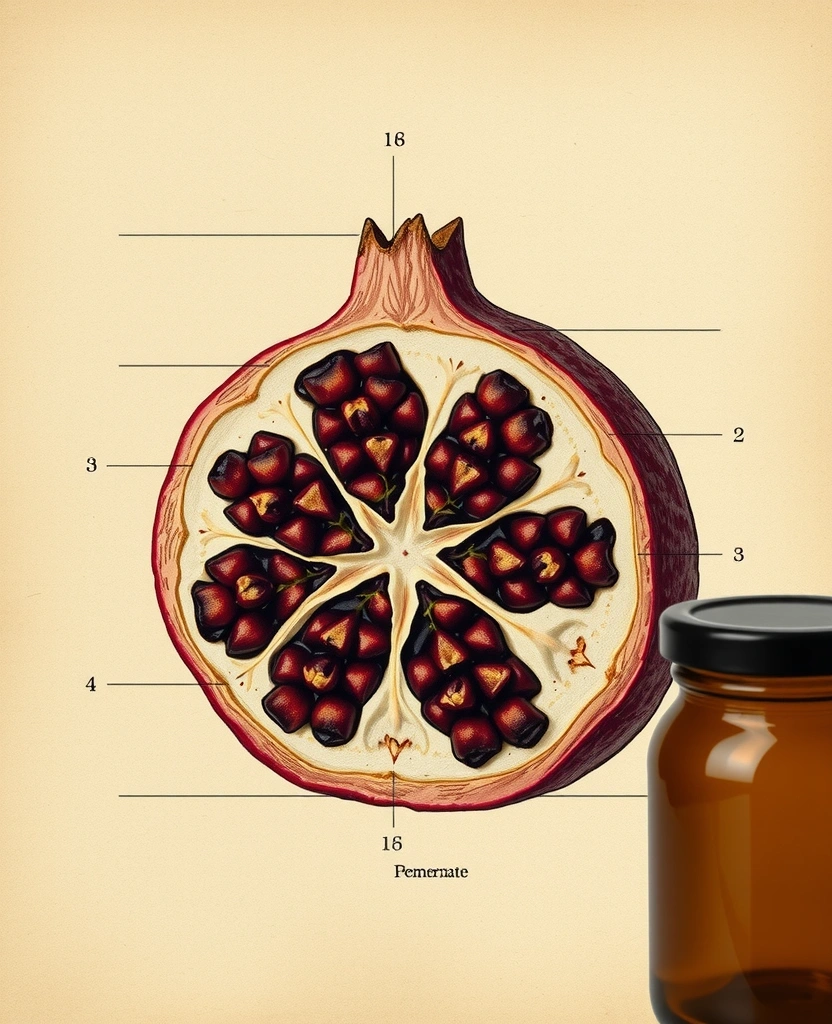 Ilustracja botaniczna - struktura owocu